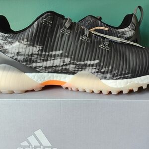 Adidas Men's Black and Gray Codechaos Golf Shoes